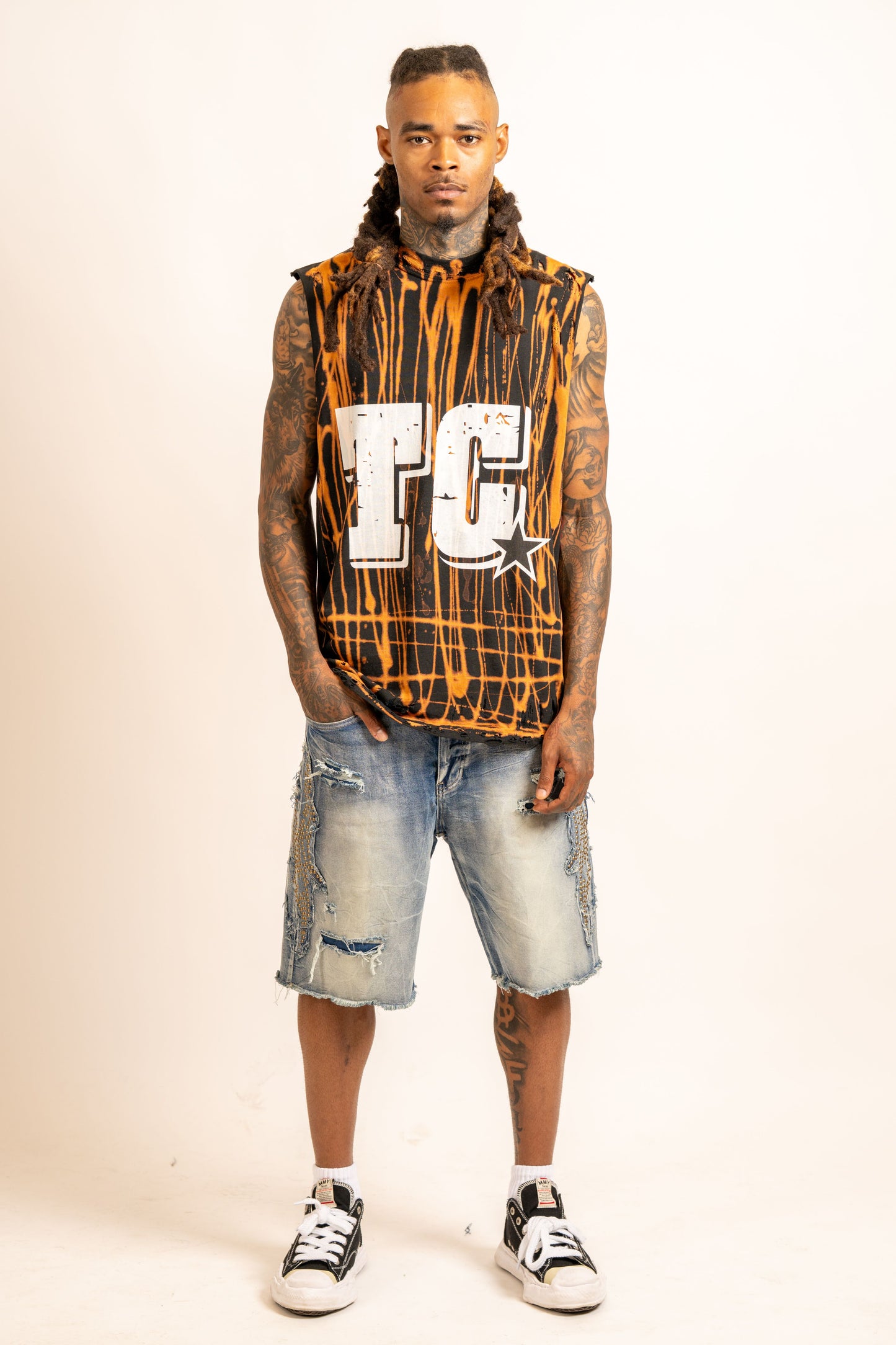 Bleached TC Muscle Tee