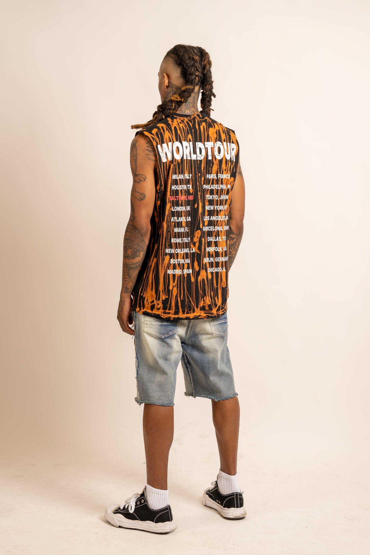 Bleached TC Muscle Tee