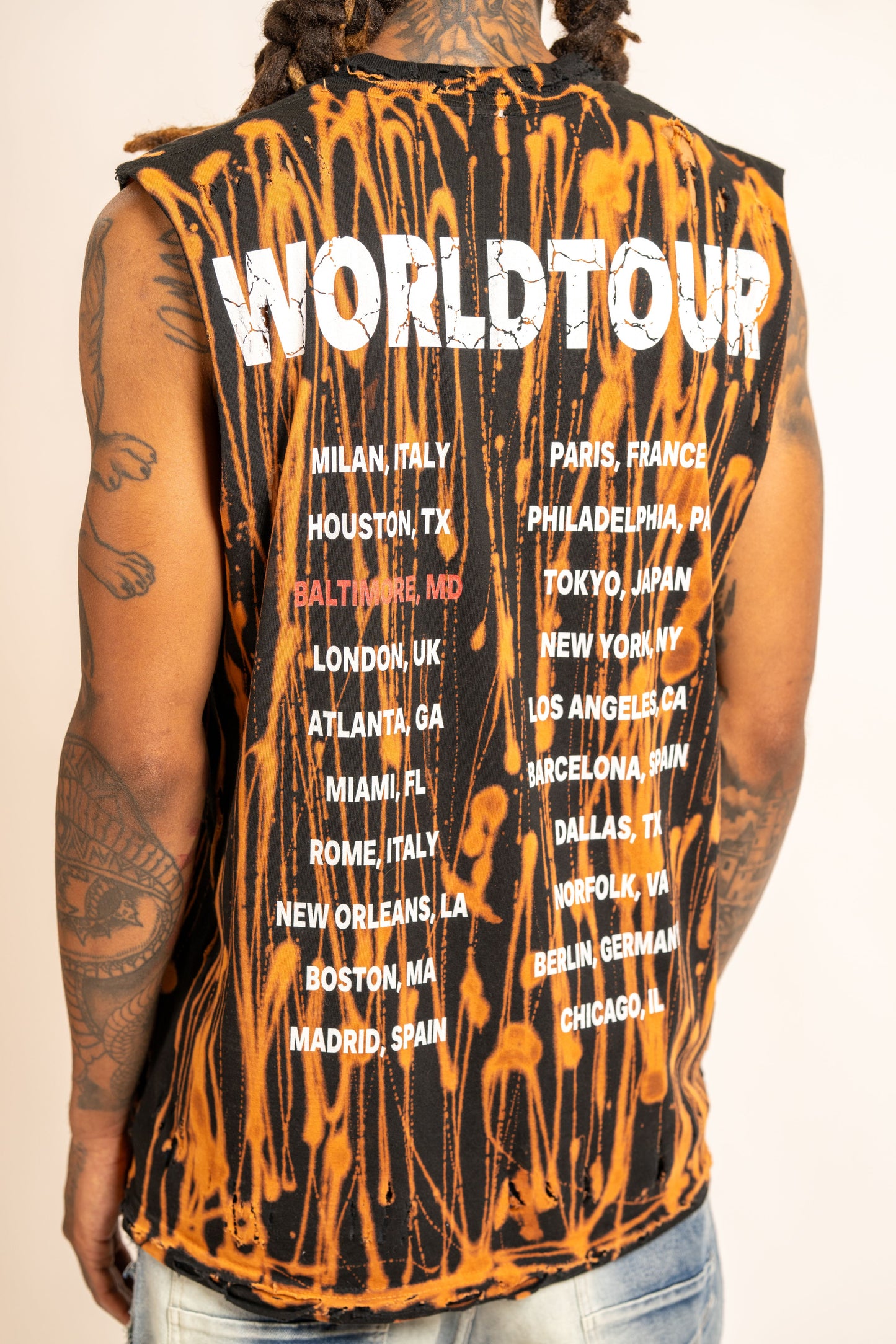 Bleached TC Muscle Tee