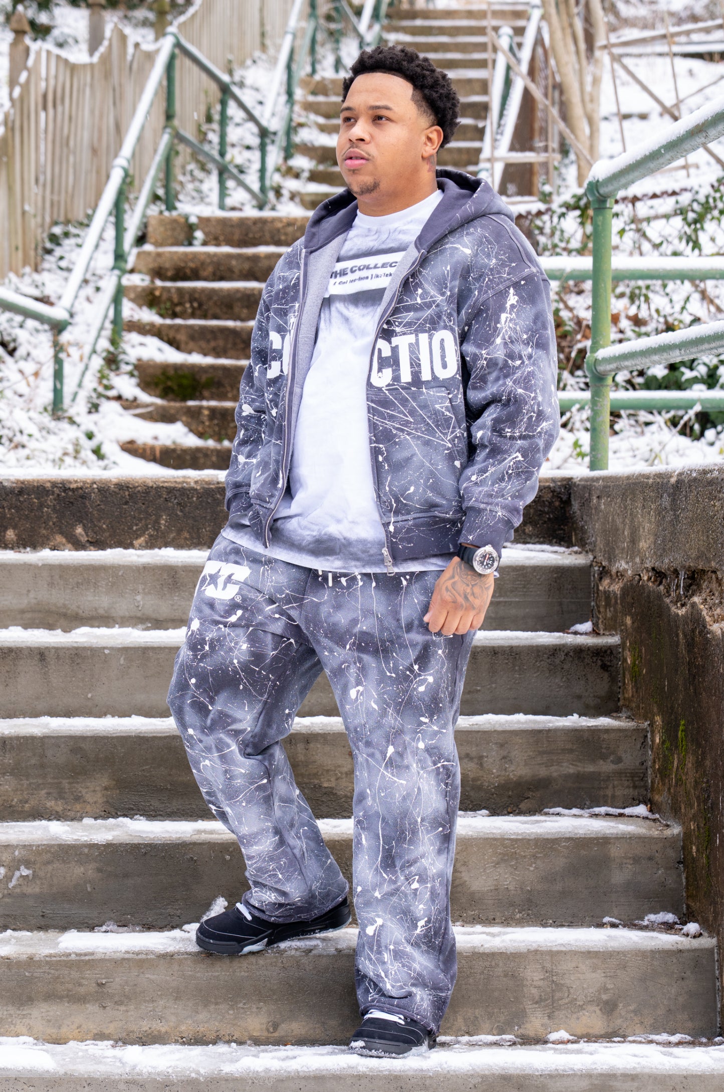 Gray Galaxy Sweatpants